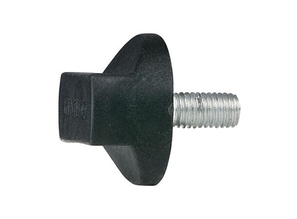 WENTEX 89353 Rotary knob M10x20 (upright), Black
